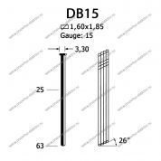 Гвозди DB15/32 galv, Omer   (2 / 24 тыс.шт.)