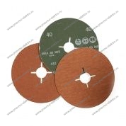 Фибровый шлифовальный круг RoxelPro 125х22мм P80, керамика (110346)