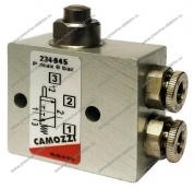 Минираспределитель CAMOZZI 234-945 3/2, цанга 4 мм, плунжер